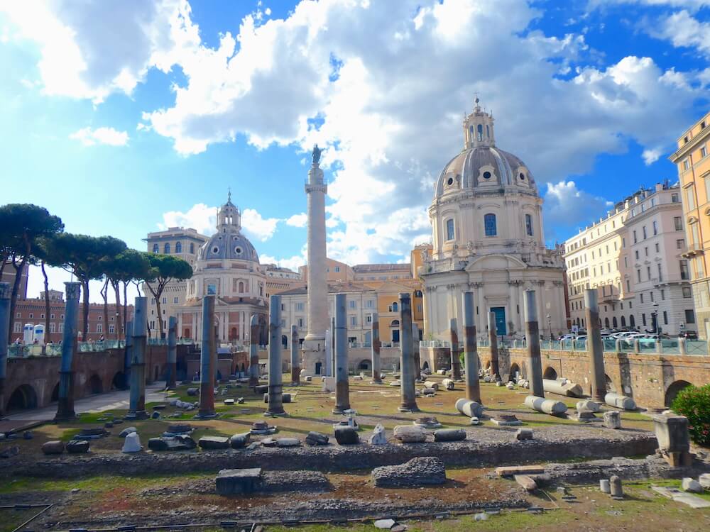 Forum van Trajanus ruines Rome