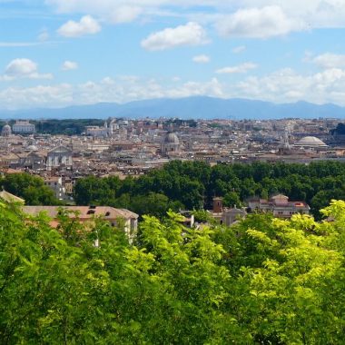Uitzicht over Rome vanaf Garibaldimonument