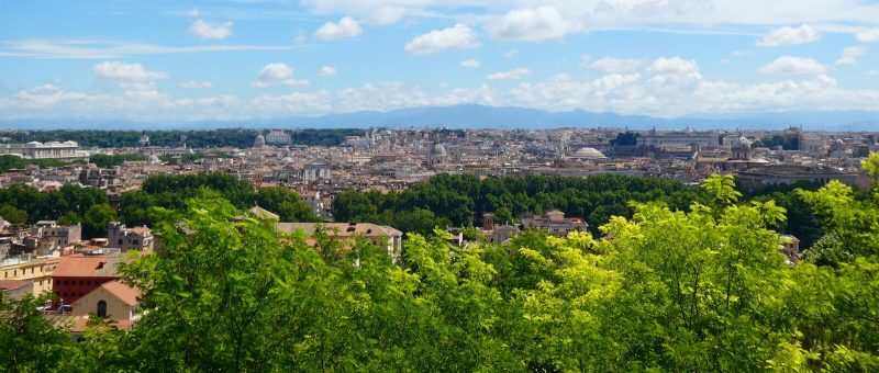 Uitzicht over Rome vanaf Garibaldimonument