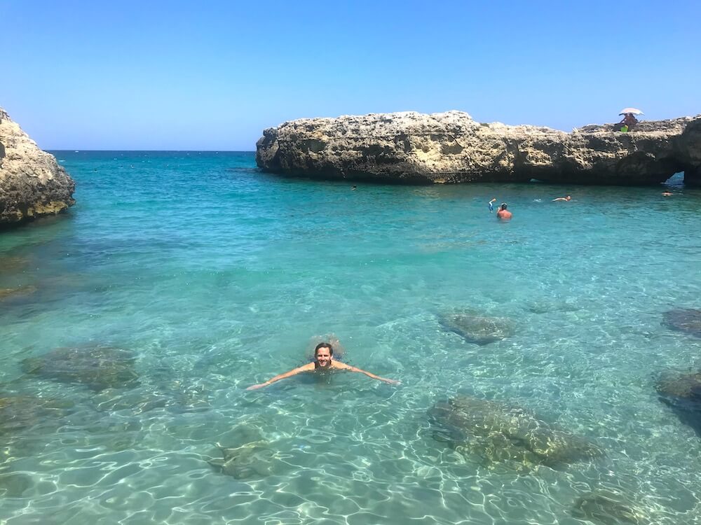 Roca Portulignu zwemmen