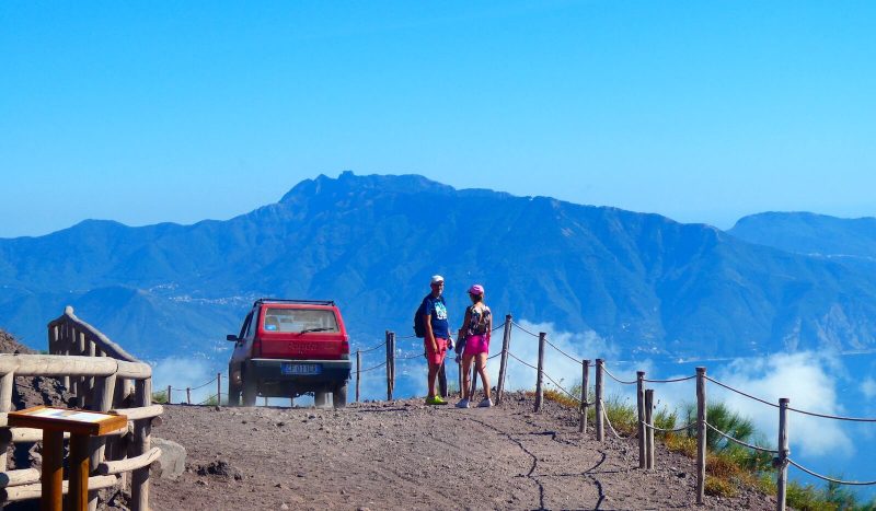 Rode Fiat Panda Vesuvius