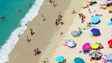 Coverfoto strand Tropea bovenaf