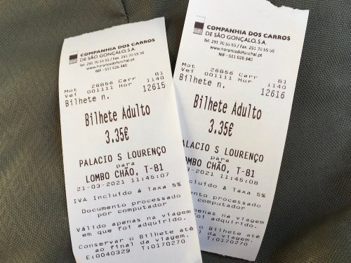 Bus ticket Horarios do Funchal