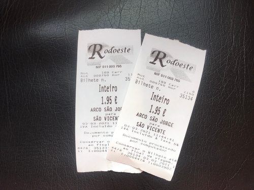 Busticket Rodoeste bus Madeira