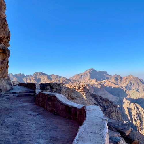 het wandelpad tijdens backdoor route Petra