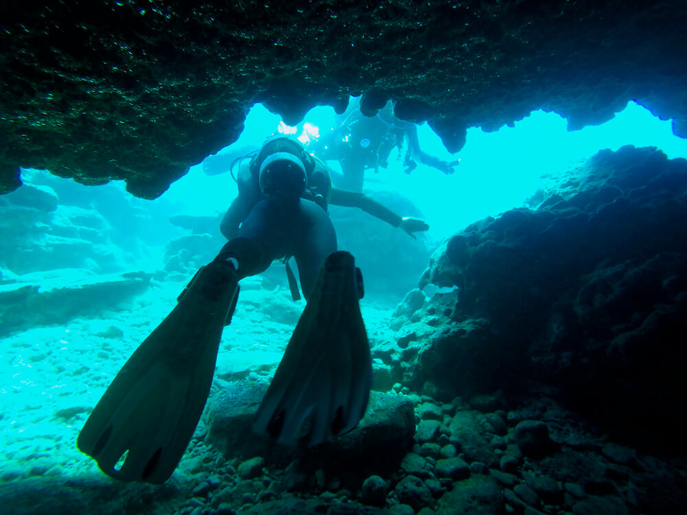 Caves tunnels Cyprus