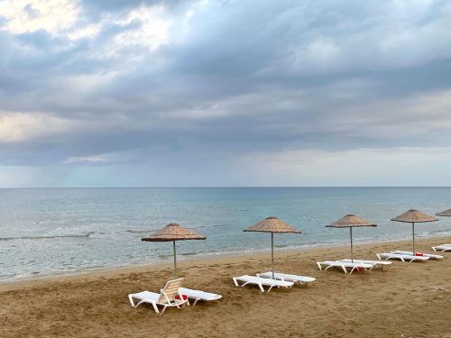 Strand Famagusta Varosha spookstad Cyprus