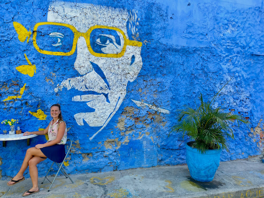 Annick street art Getsemani Cartagena Colombia