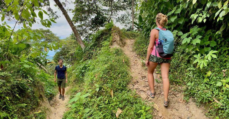 Annick en Gieljan hike van Los Pinos naar Marinka watervallen